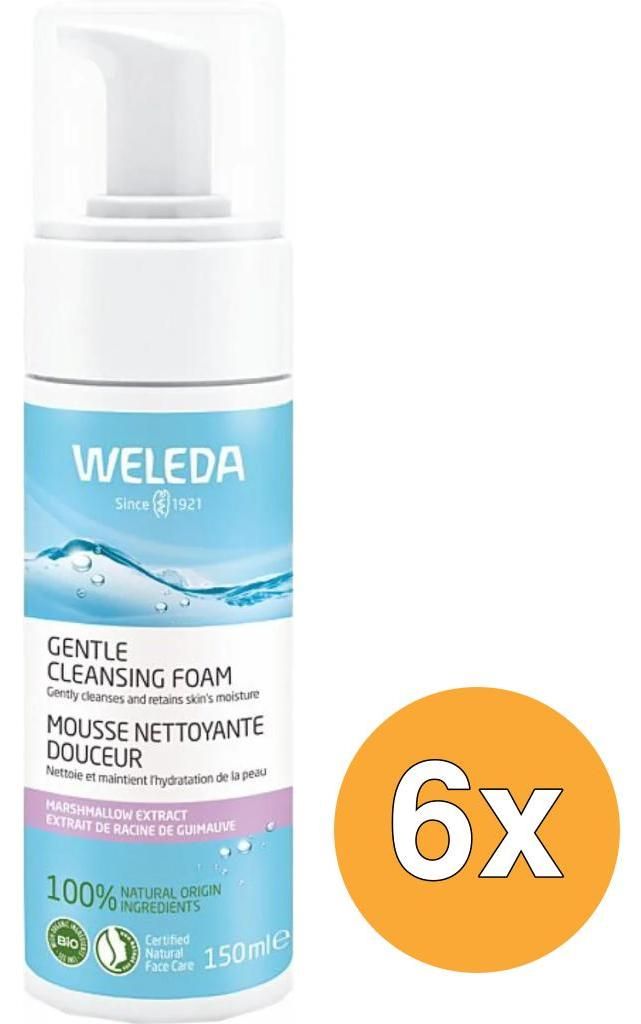 6x WELEDA Reinigungsmousse Mild Bio (250 ml)