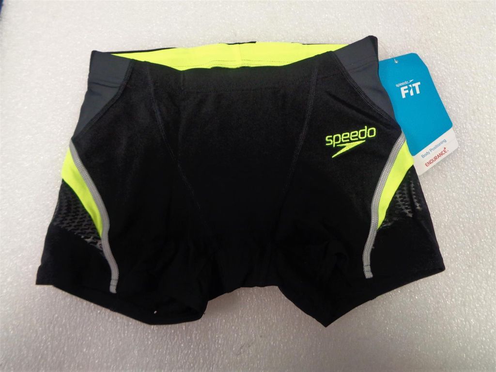 Speedo Herren ECO Endurance+ Fit V Aquashort, Schwarz/Neon, Gr. 2/28