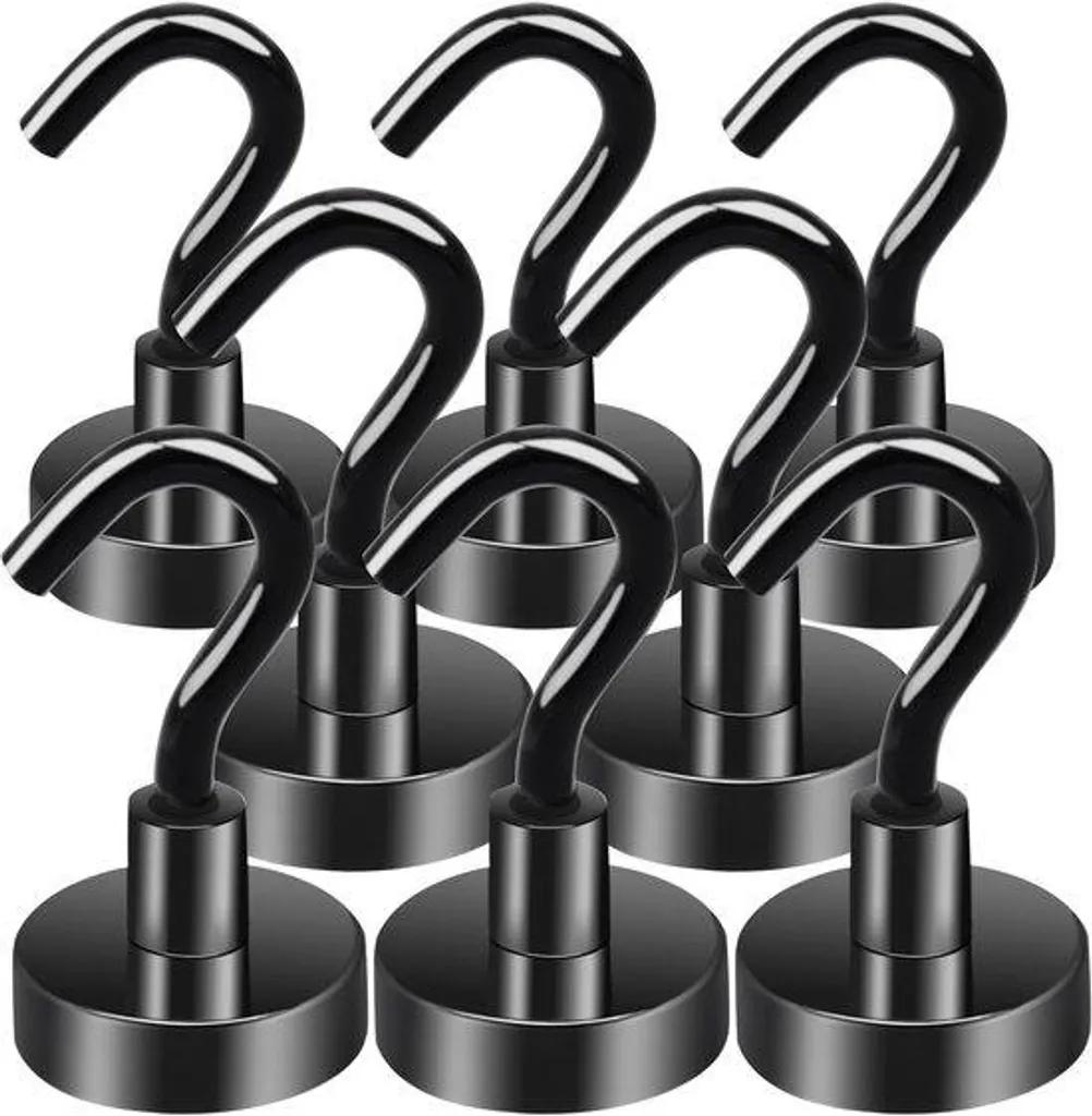 Aimants de Fixation en Néodyme Lot de 8 - Accessoires de Bureau Polyvalents