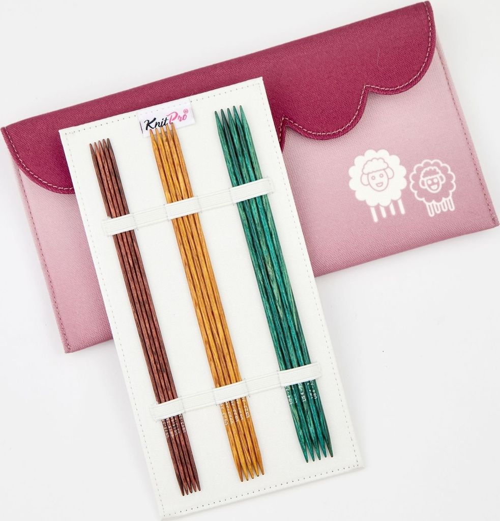 KnitPro Nadelspiel Set DREAMZ in Stoffetui, in verschiedenen Längen : 20cm Länge cm: 20cm