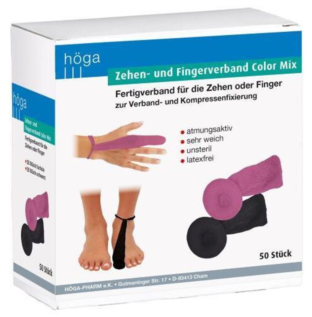 Zehen- und Fingerverband Color Mix Höga 50 St