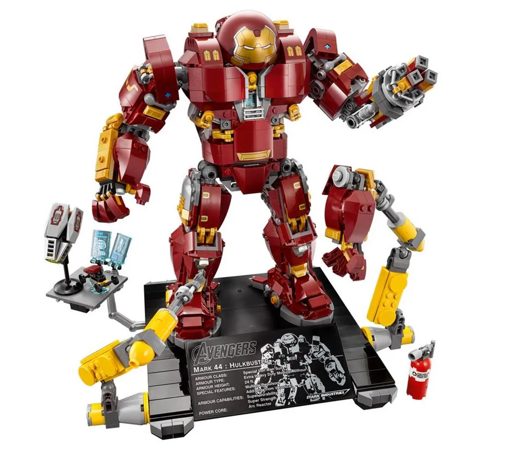 Hulkbuster LEGO 76105 Idéal pour Décorer un Bureau de Fan de Marvel - 2