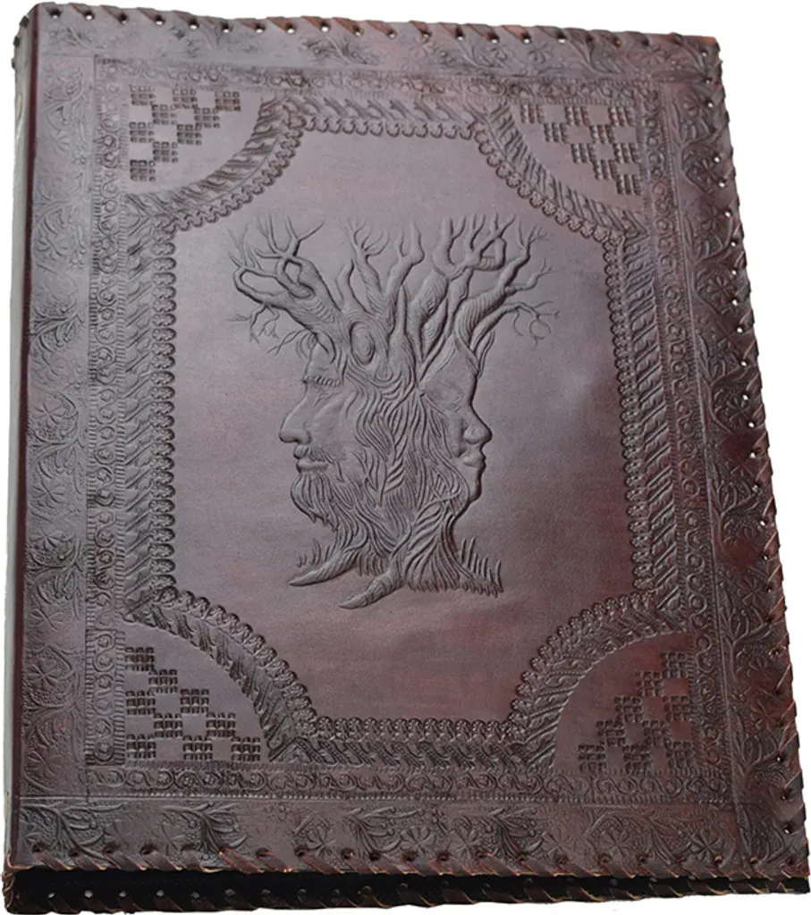 Classeur A4 Cuir Arbre de Vie : Organiseur Durable à 4 Anneaux pour Document