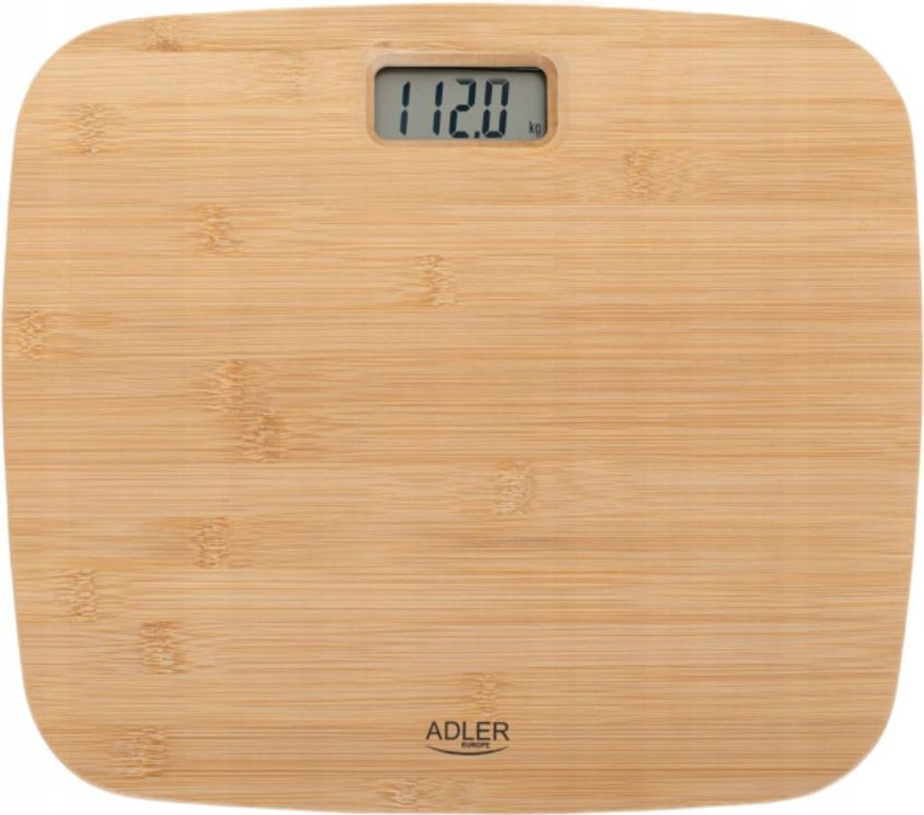 Adler AD 8173 bilancia pesapersone Square Bamboo Bilancia Immagine del prodotto 