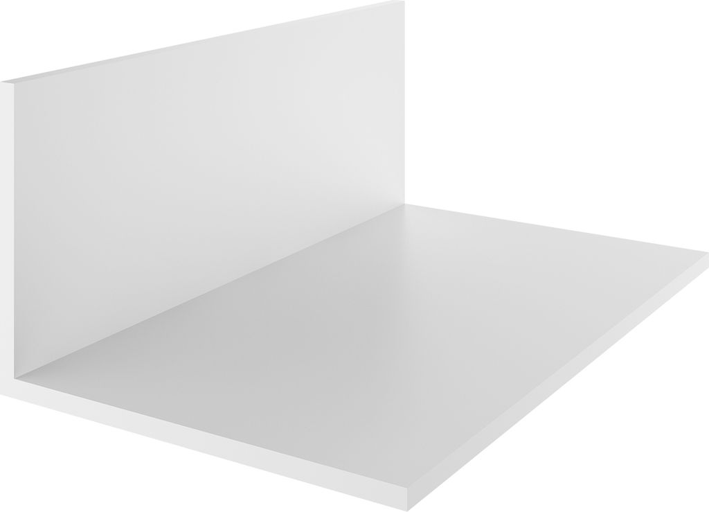 PVC Winkelleiste | 20 mm x 20 mm x 1950 mm Länge | Fensterleiste Zierleiste Profilleiste Abschlussleiste Leiste Fenster Montage Eckleiste