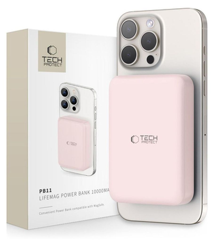 Tech-Protect PB11, 10000 mAh, Bezdrátové nabíjení, 15 W, Obrázek produktu 