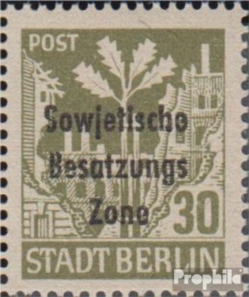 Briefmarken Sowjetische Zone (All.Bes.) 1948 Mi 206PF IV, Bogen des S in Sowjetische verkürzt (Feld 25) postfrisch SBZ-Aufdruck