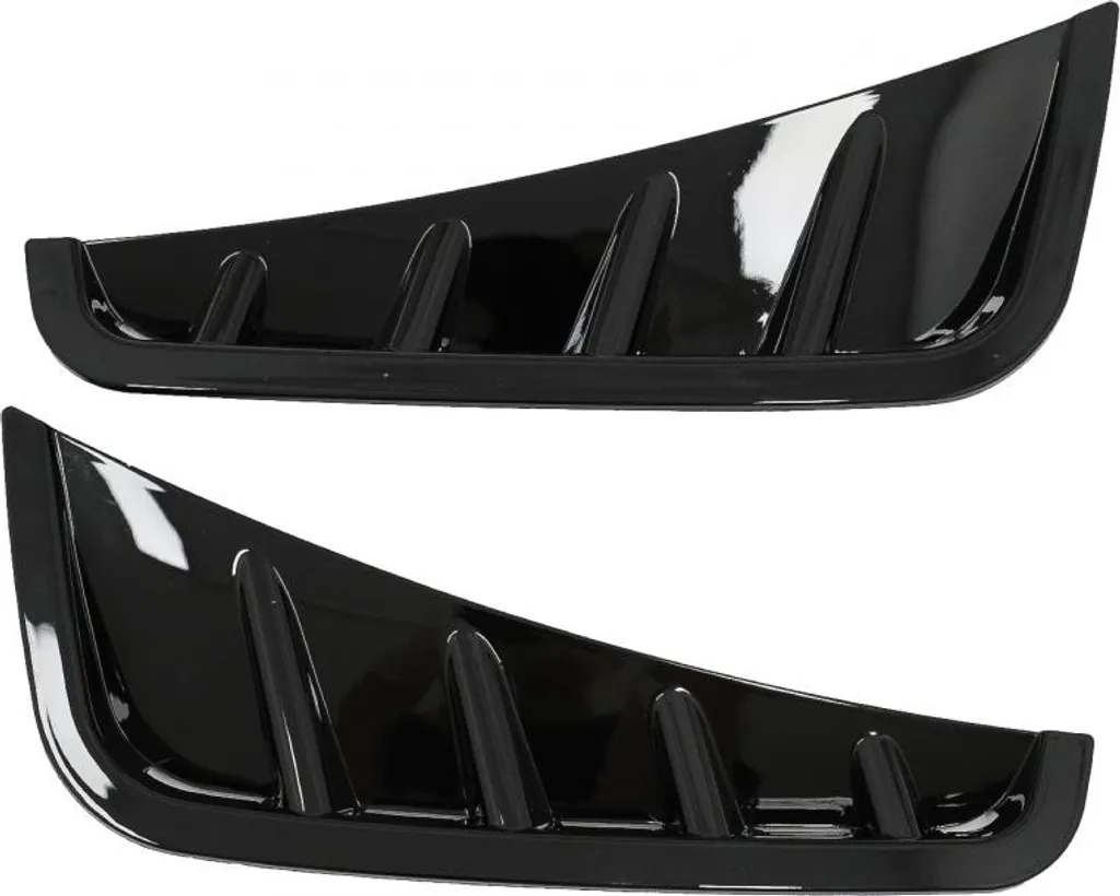 Flics de Pare-choc Avant Noir Brillant pour Mercedes W205 S205 18-20
