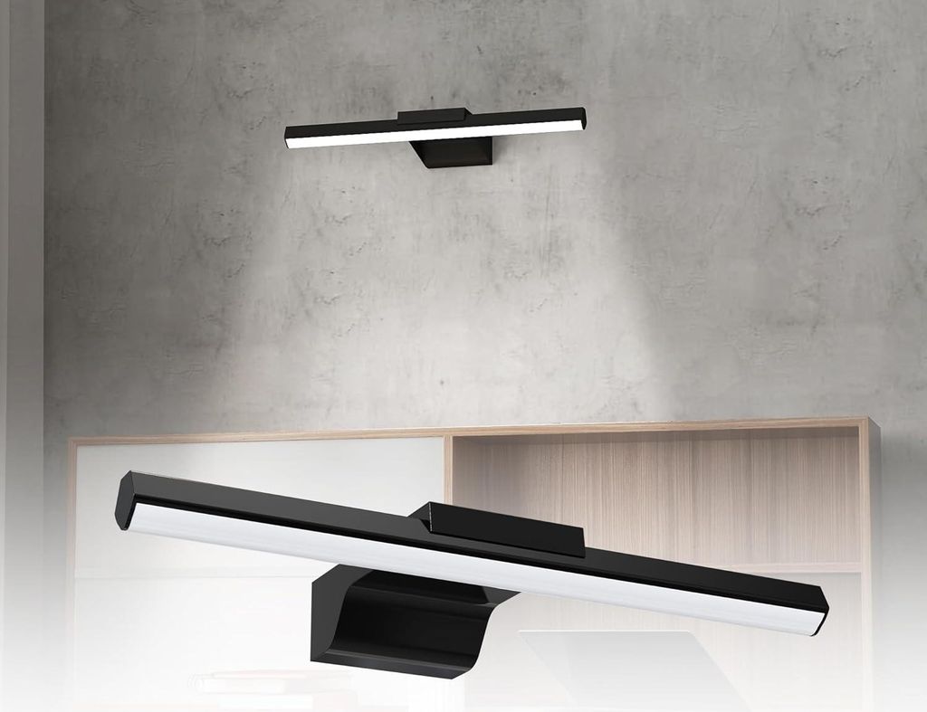 YUENFONG LED Spiegelleuchte Bad 10W Badleuchte, Badezimmer Lampe Badlampe Spiegellampe für Spiegel Beleuchtung (Type-J02-Kaltweiß)