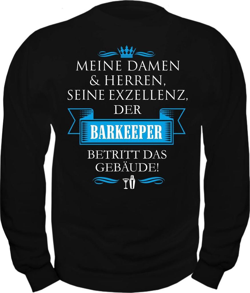 Herren Sweatshirt Seine Exzellenz DER BARKEEPER