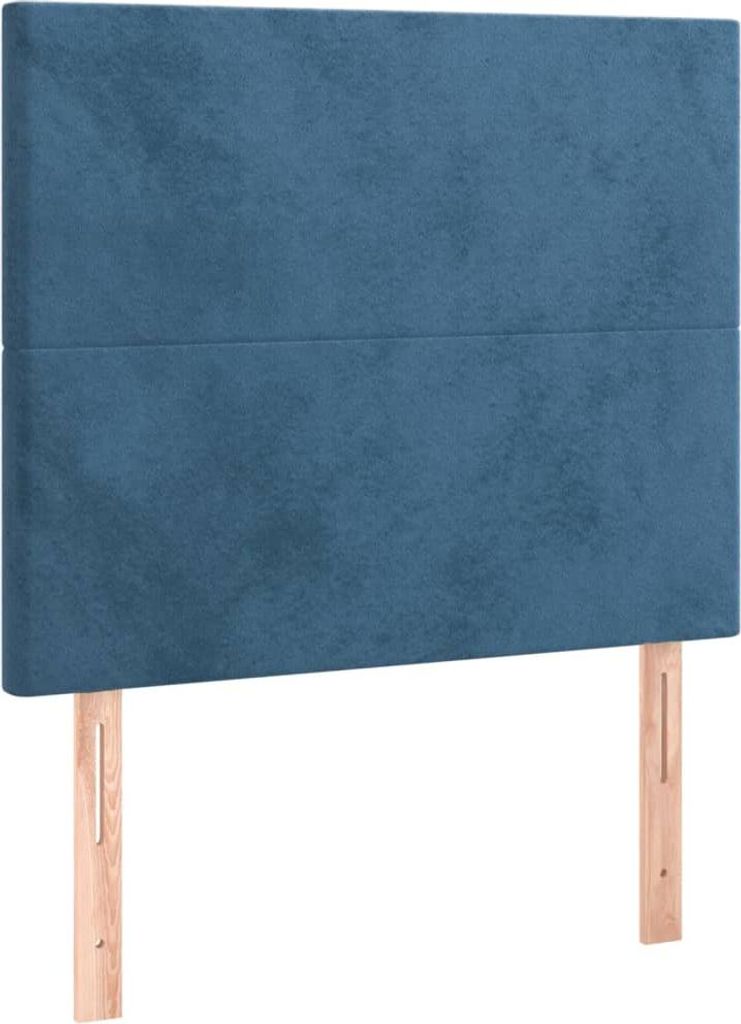 vidaXL Kopfteil Dunkelblau 90x5x118/128 cm Samt