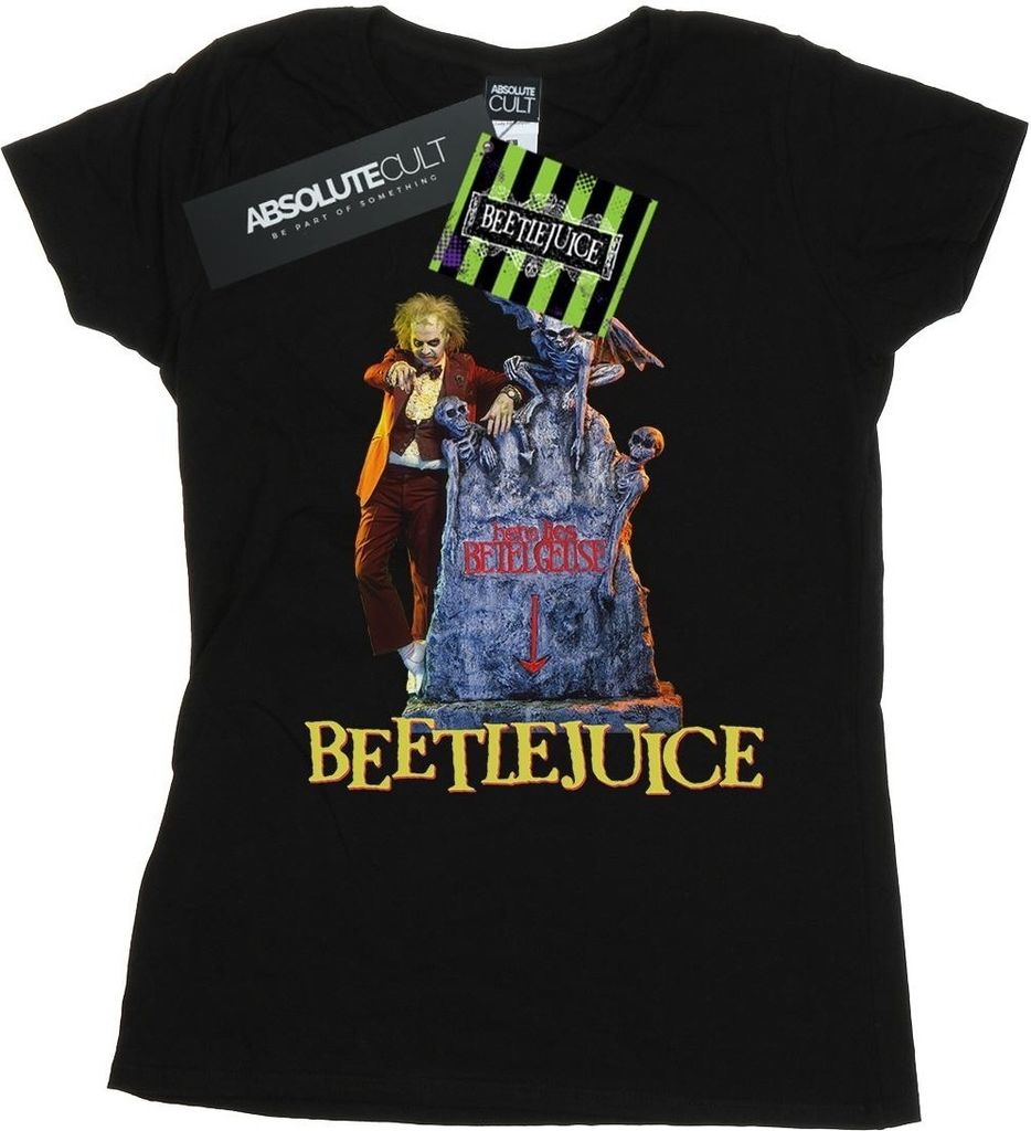 Beetlejuice - "Here Lies" T-Shirt für Damen BI12176 (XXL) (Schwarz)