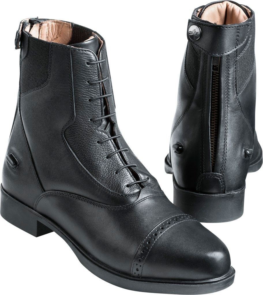 EQUITHÈME Extrem Komfort Schnürstiefeletten Reitstiefeletten, Farbe:Schwarz, Größe:43