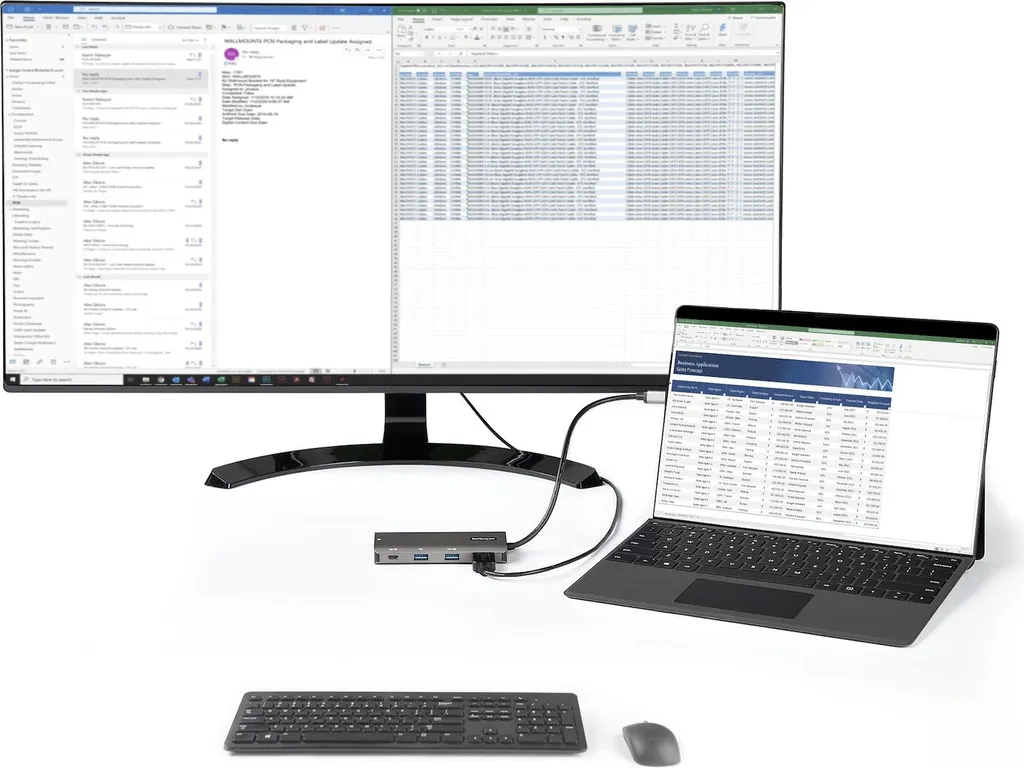 Adaptateur USB C Multiport StarTech.com - Mini Station d'Accueil 10Gbps - 7