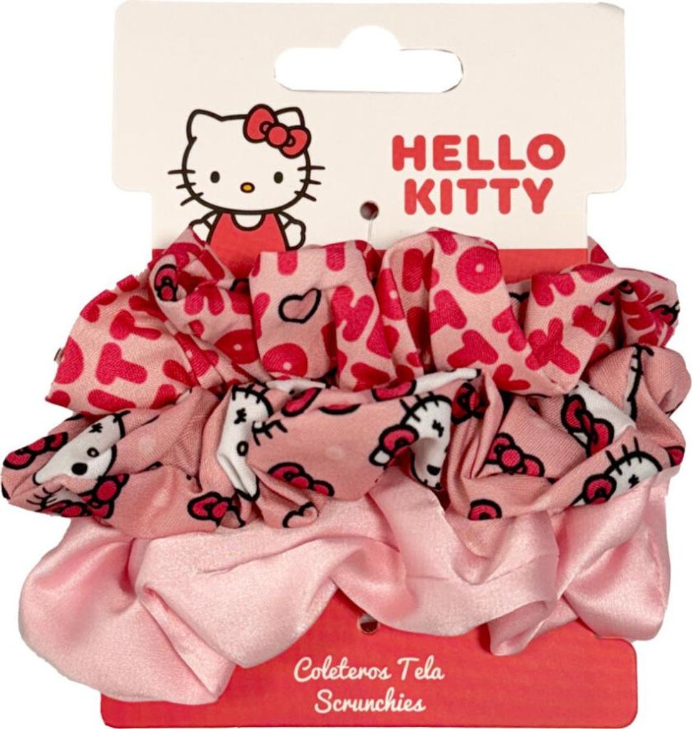 Hello Kitty Scrunchie Haargummi-Set 3 Stk. Produktbild 