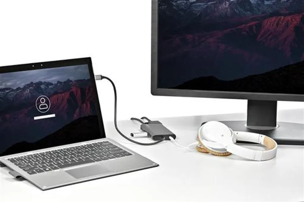 Mini station d'accueil de voyage USB-C pour PC portable et tablette Mac - 9