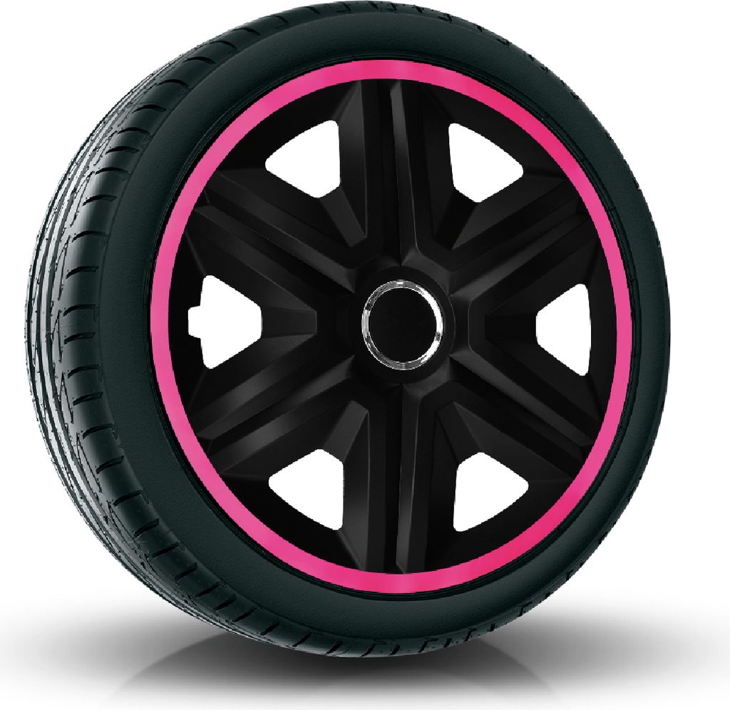 Radkappen Radzierblenden (4Stück) 15 Zoll pink FAST Z458722