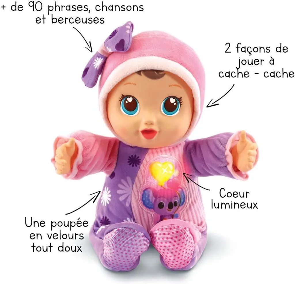 Emma joue à cache-cache Kleine Liebe 32 cm Poupée sonore éducative - 5