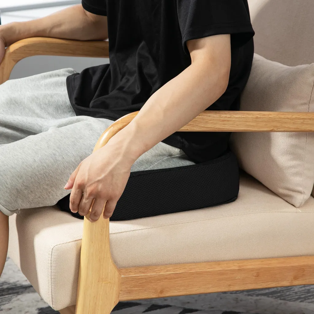 Fortuna Lai Coussin orthopédique en mousse à mémoire de forme noir