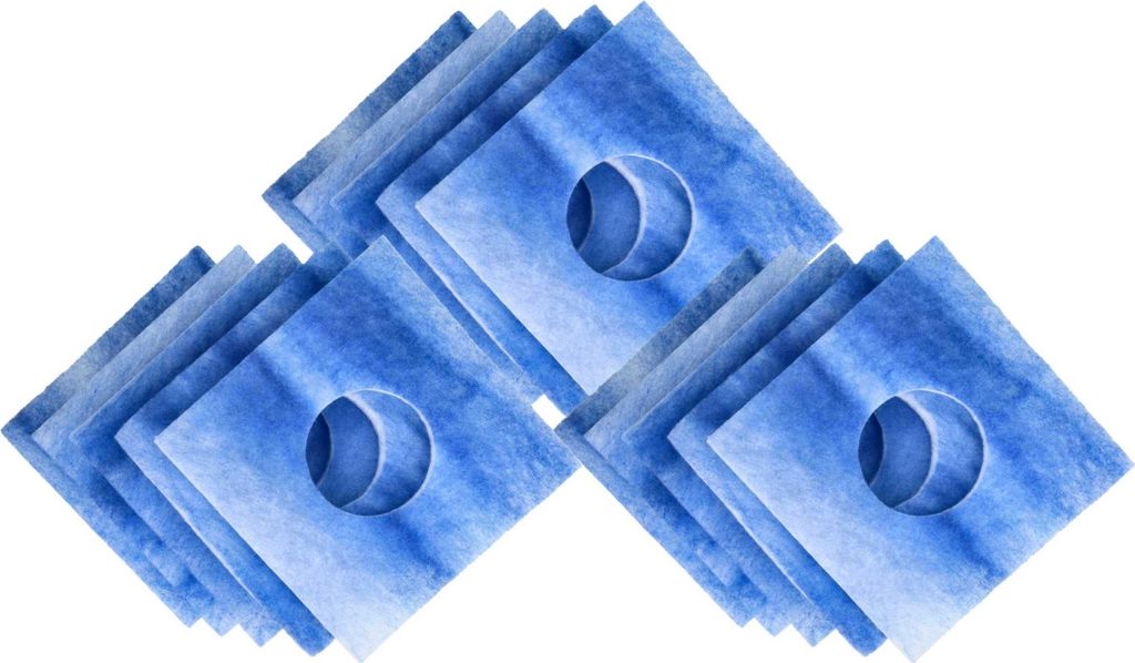 vhbw 15x Luftfilter kompatibel mit Limodor / Limot Deckelumrüstsatz F/C Lüfter, Ventilator, Lüftungsgerät