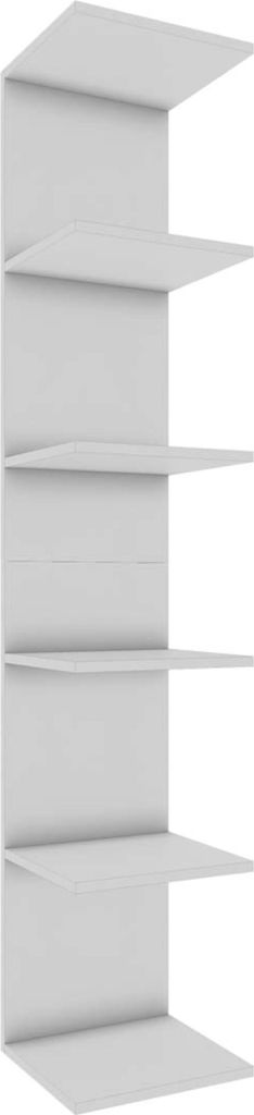 VCM Holzregal hängend | platzsparendes Regal | Maße: H. 180 x B. 35 x T. 30 cm | Elegantes Regal hängend | Aufbewahrungsregal | Bücherregal | W...