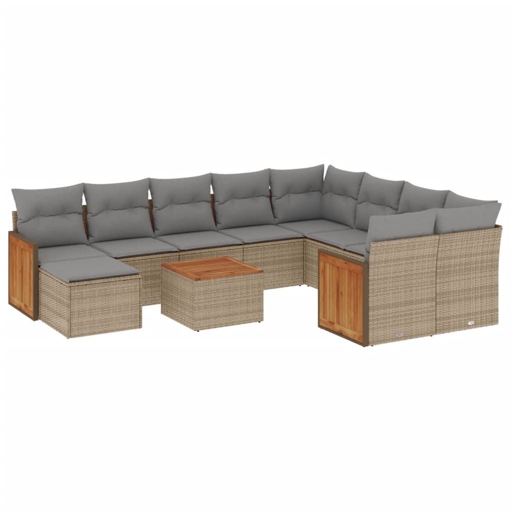 Modulare Garten-Lounge-Sofa-Garnitur, 11-teilig, mit Produktbild 