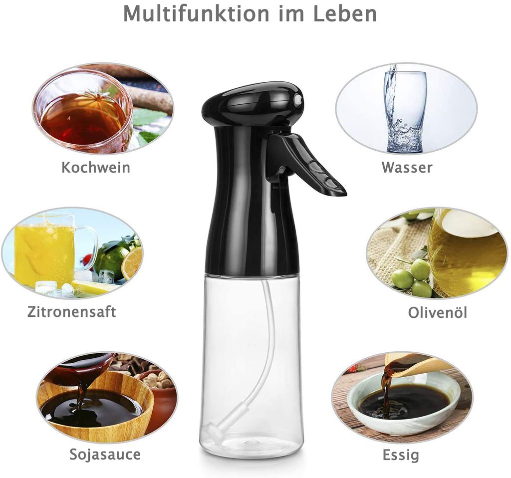 Ölsprüher, 210ml Öl Sprühflasche Ölflasche Produktbild 3