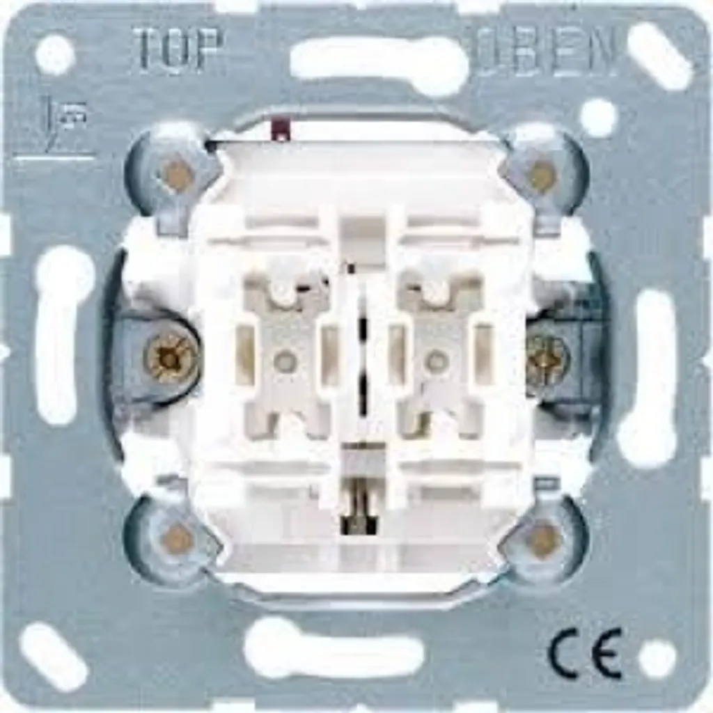 Mécanisme Jung 539U poussoir double à vis : solution éclairage 2 inverseurs