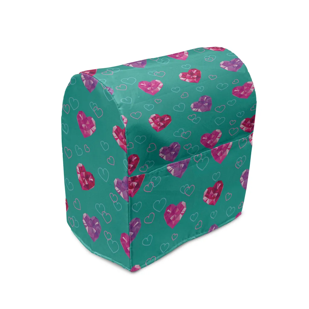 Housse de Mixeur en Tissu Fuchsia avec Poches Latérales 36 x 39 x 24 cm