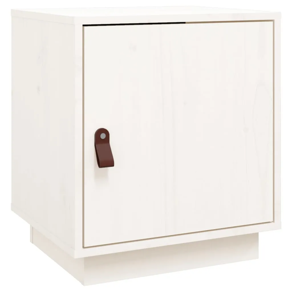 Table de nuit blanche compacte pour petite chambre - Rangement de lit - 3