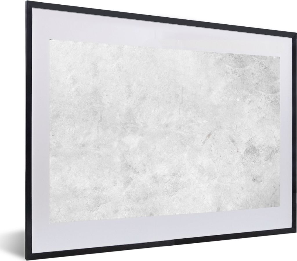 MuchoWow MuchoWow Gerahmtes Poster Marmor - Textur - Grau - Marmoroptik 60x40 cm - Poster mit zchwarzem Bilderrahmen - Schlafzimmer - Plakat in...