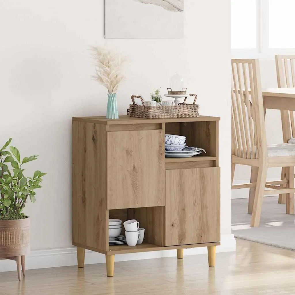 VidaXL Credenza Rovere Artisan 35x60x70 cm - Mobiletto Robusto Design