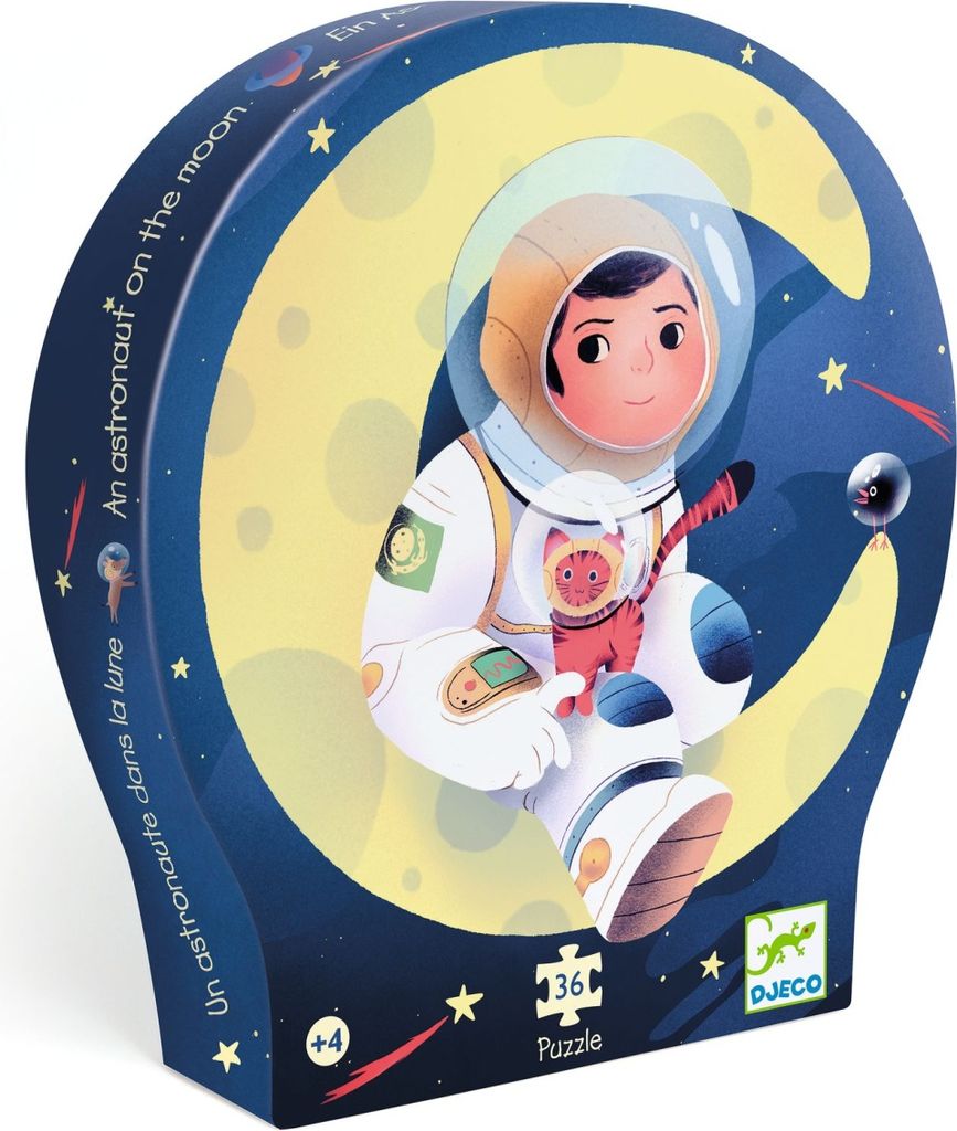 DJECO Puzzle Astronaut na mě síci 36 dílků