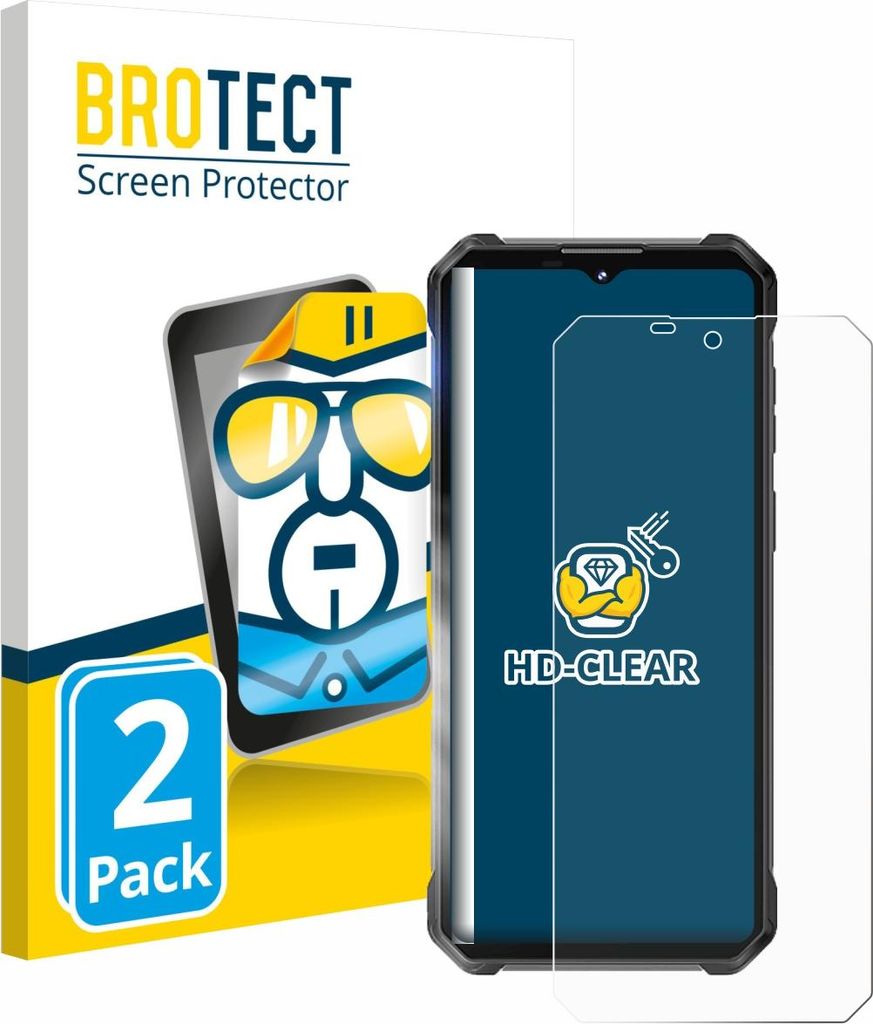2x Für Oukitel WP53 Pro Schutzfolie BROTECT Displayschutz Produktbild 