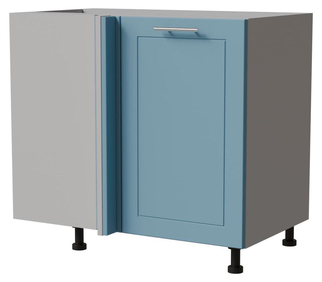 Eckverbindungsschrank BARI 90x82cm lackiert Farbe wählbar BA-D13U/90,RAL 5024 pastellblau matt,grau