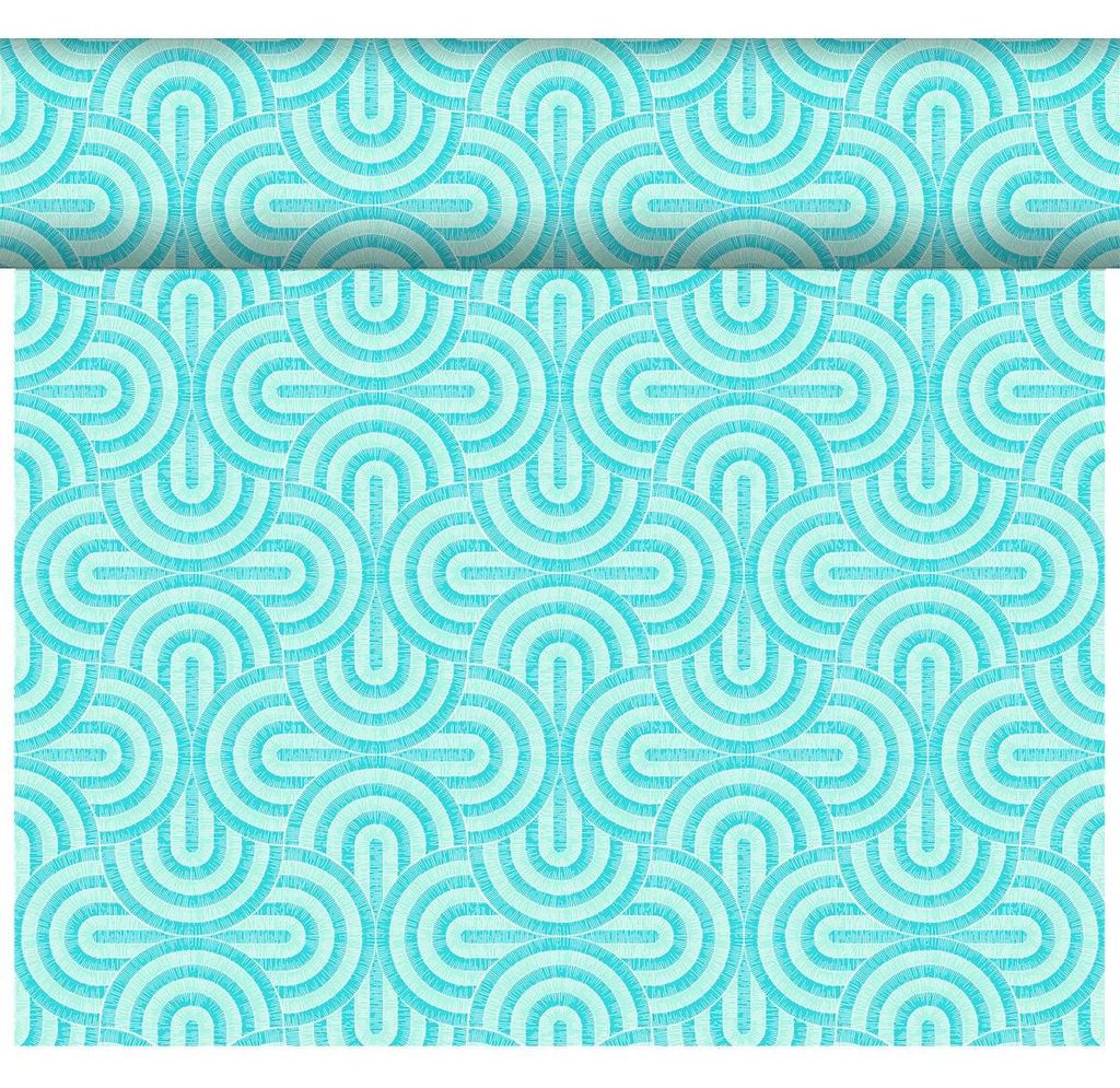 4x Duni Dunicel Tête-à-Tête-Tischläufer 0,4 x 24 m Breeze Mint Blue