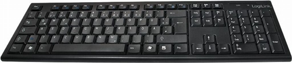 LogiLink Funk-Tastatur/Maus Set schwarz Produktbild 