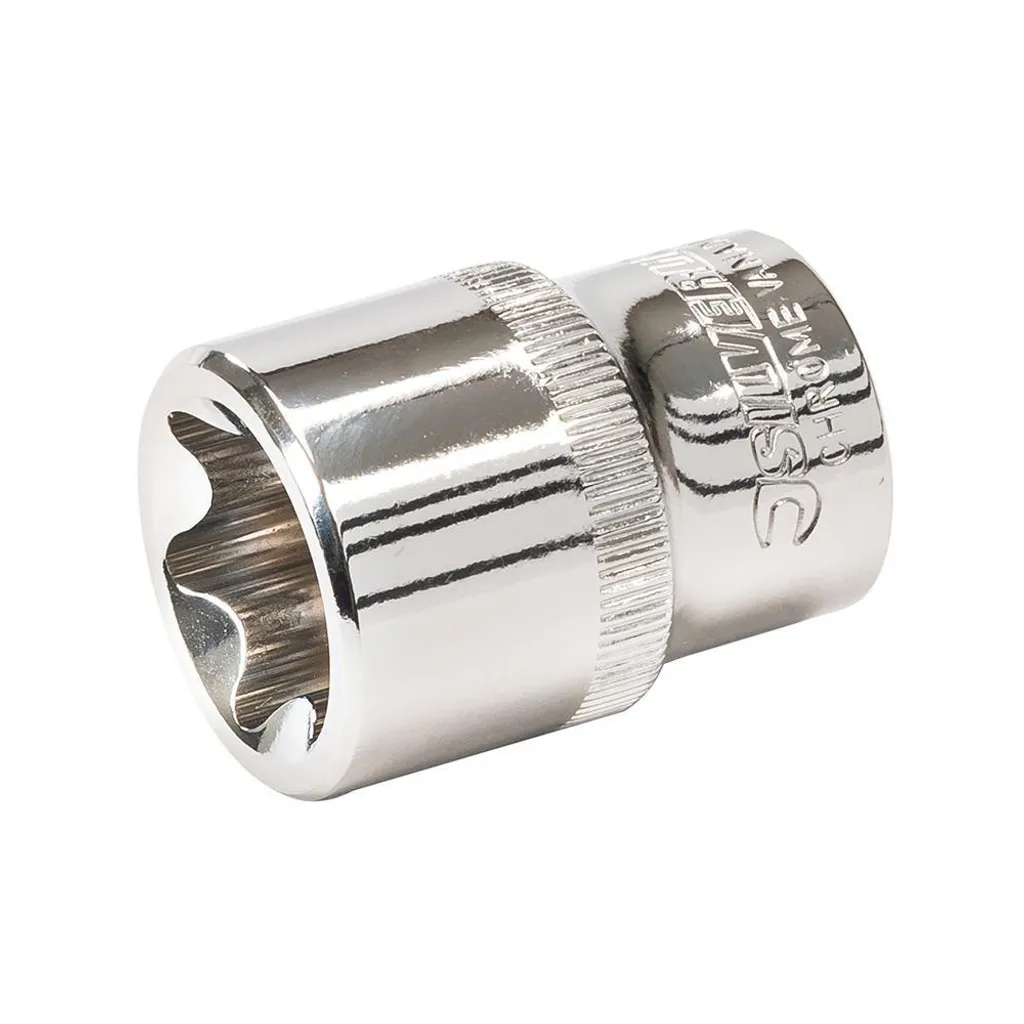 Silverline Jeu de douilles E-Torx E4 à E24 en Chrome Vanadium 14 pièces - 7