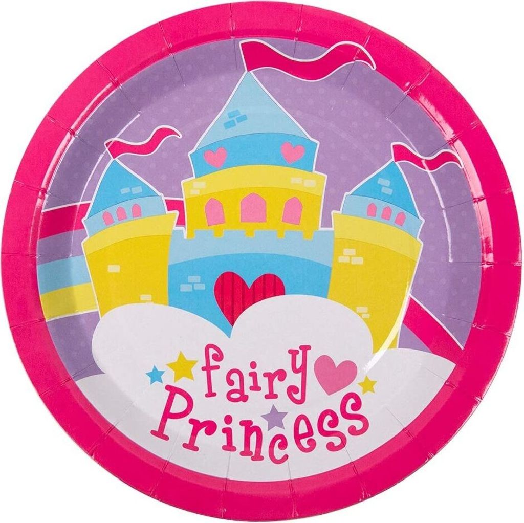 Partyteller Pappteller Party Teller Prinzessin im 20-er Produktbild 