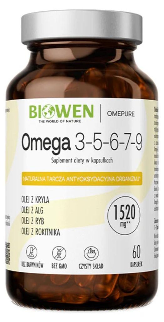 Biowen Omega 3-5-6-7-9, 60 capsules Productafbeelding 