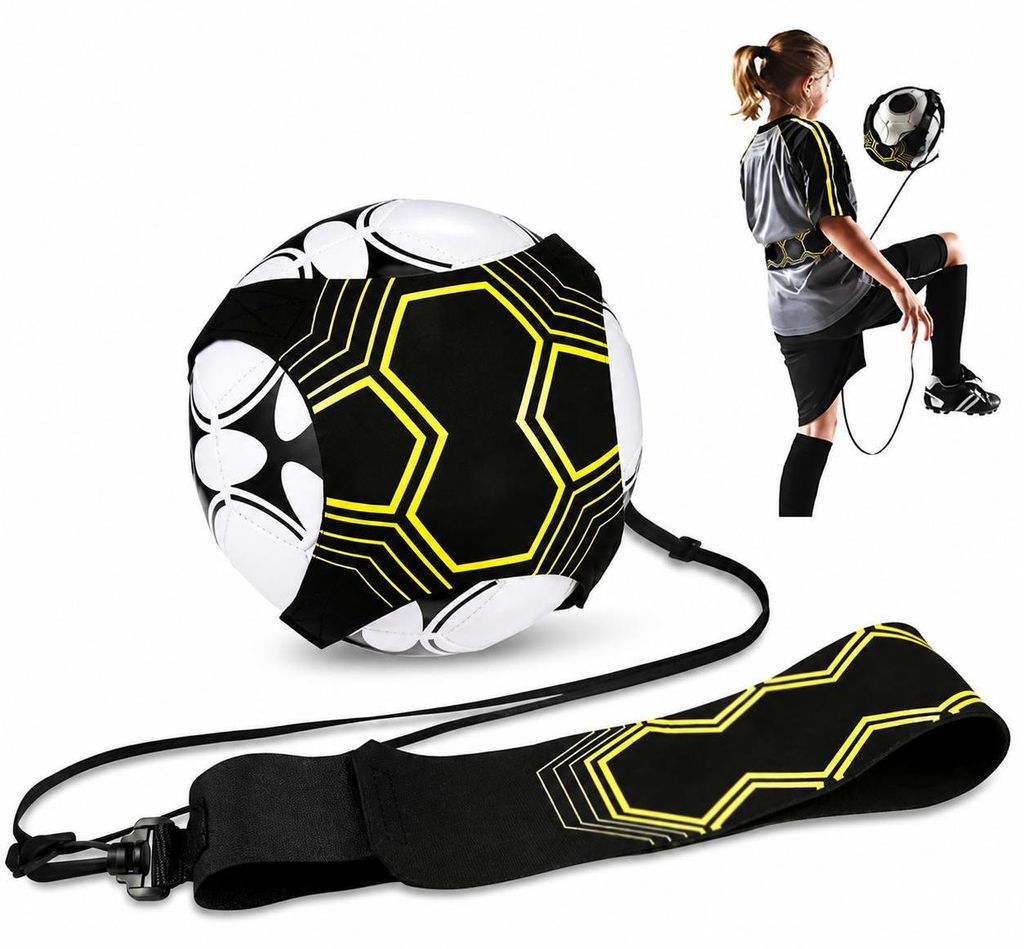 INF Fascia elastica da allenamento per calcio Giallo/Nera Immagine del prodotto 
