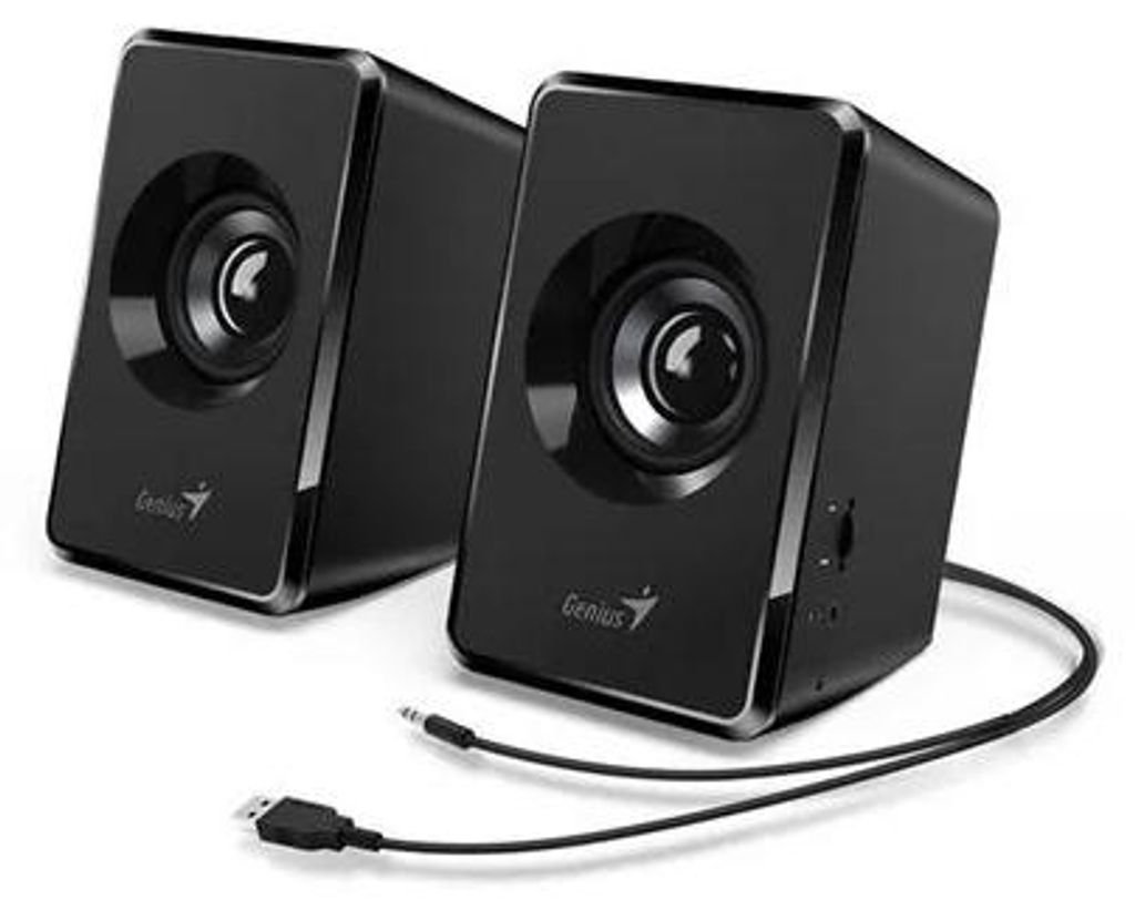 Reproduktor, 2.0, 3W, USB, GENIUS "SP-U125", čierny