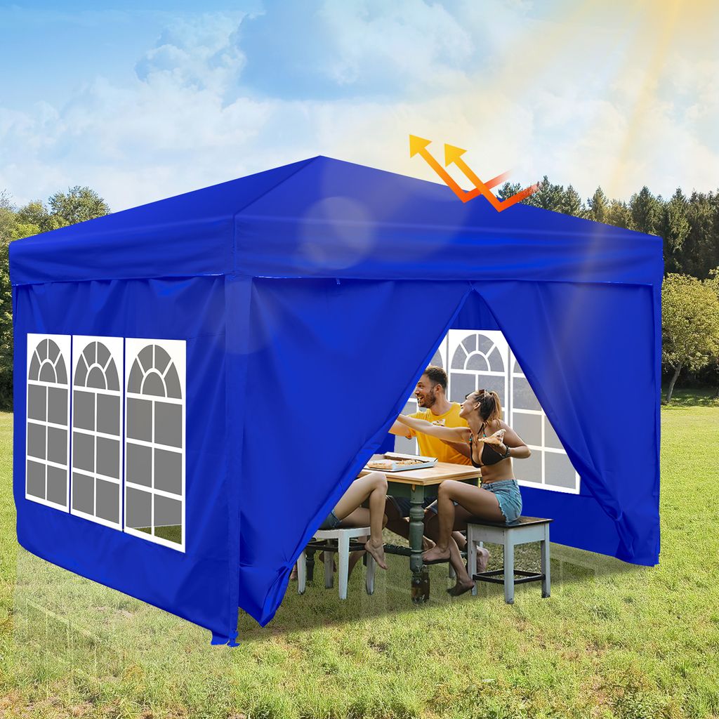 Aopunly Faltpavillon 3 x 3m Pavillon Faltbar Gartenzelt, Produktbild 