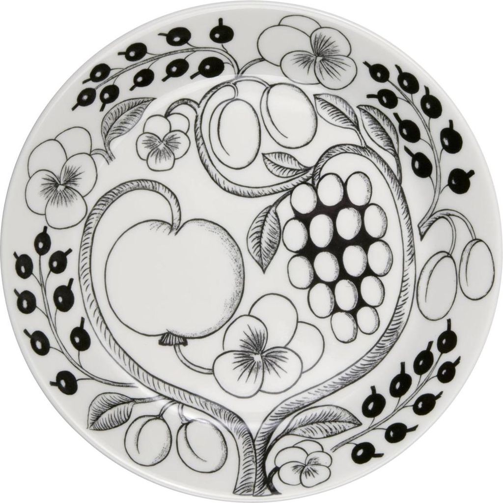 Arabia Paratiisi plate 21cm black 1005399