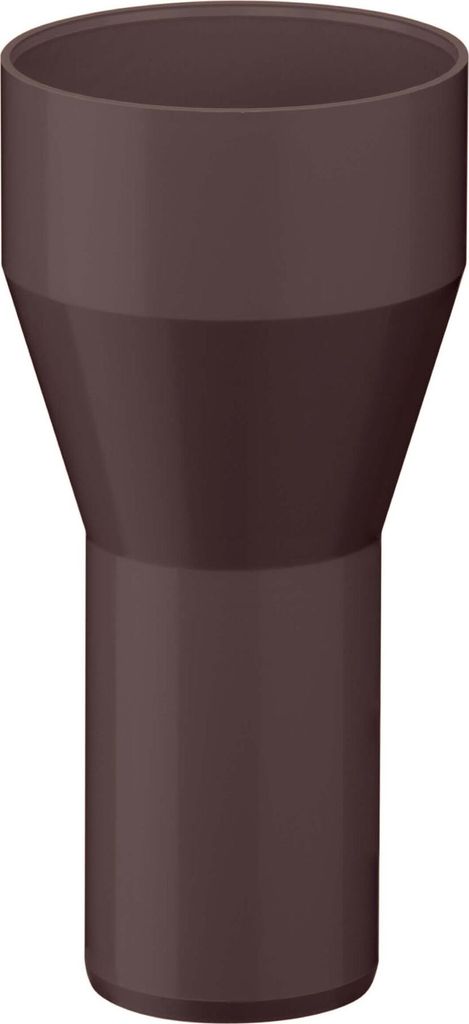 INEFA Reduzierstück Fallrohr, PVC DN75/50 Dunkelbraun Zubehör Fallrohr Kunststoff, Verbindungsstück, einfache Steckmontage, Germany