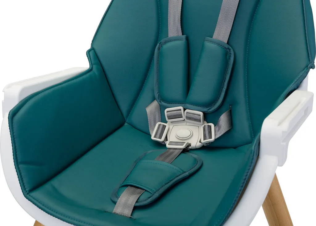 Seggiolone Design Scandinavo Caretero Tuva Verde Scuro 2in1 - 6