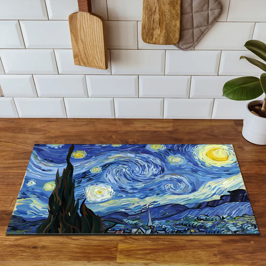 DarHaus Piastra Copertura Stufe 90x52 cm - Tappetino Induzione Blu - 3