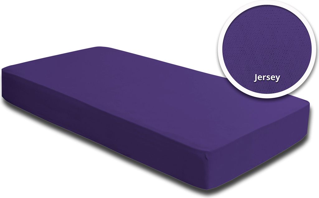 Spannbettlaken Babybett Kinder lila violett 60x120 cm - 70x140 cm Baumwolle