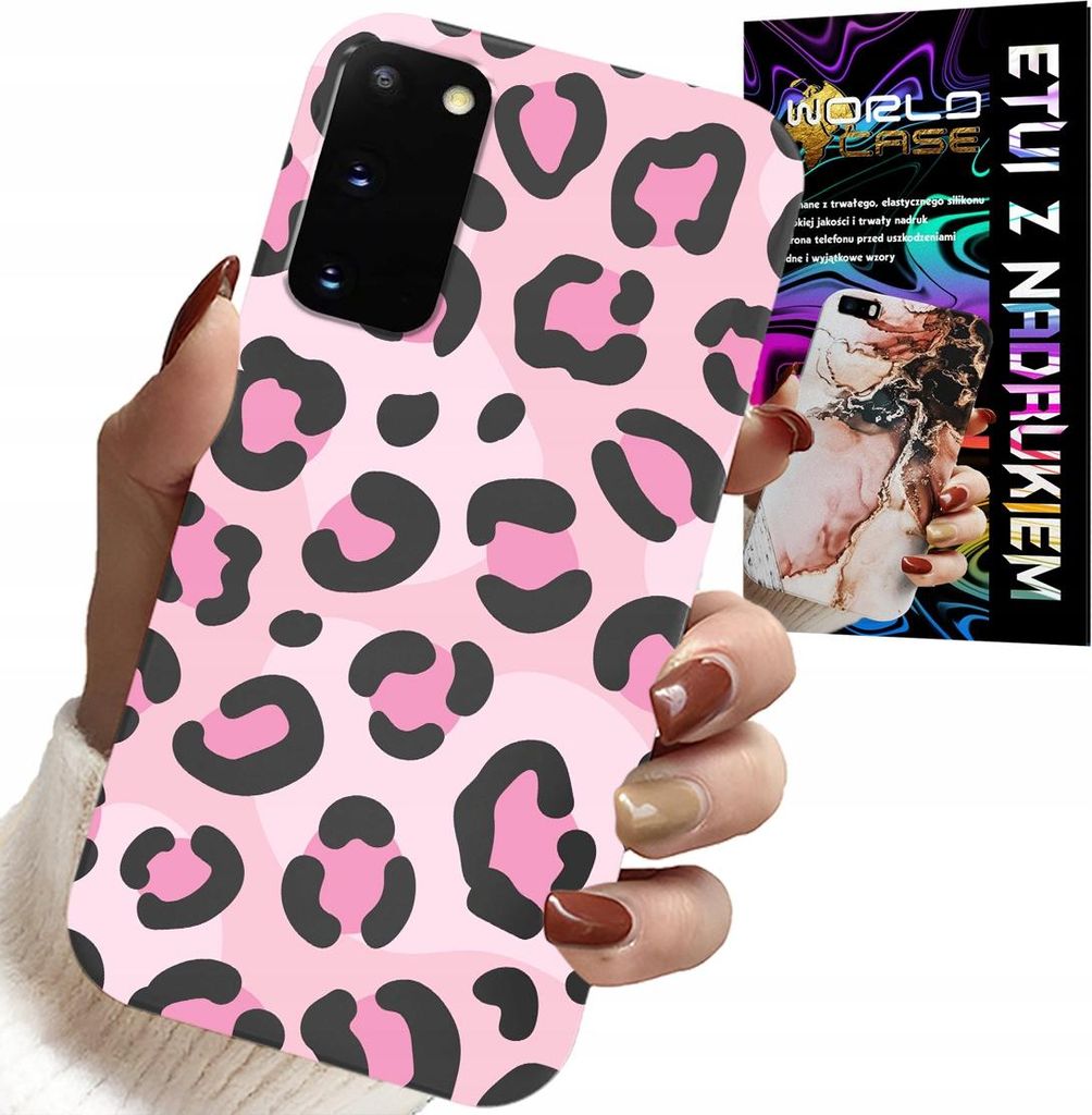 Etui Für Samsung Galaxy S20 - Rosa Leopardendruck Feminine Muster
