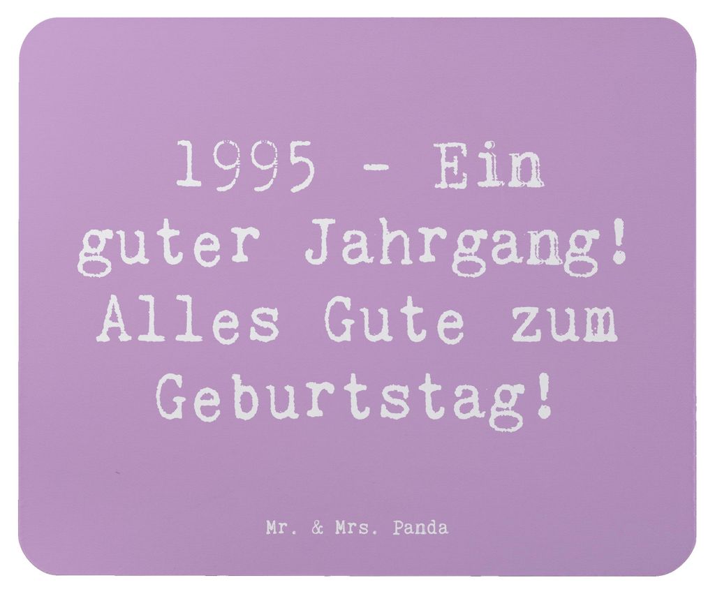 Mr. & Mrs. Panda Mauspad Spruch 1995 Geburtstag - Lavendeltraum - Geschenk, Happy Birthday, bedeutsames Jahr, Glückwunsch, Geburtstagsgeschenk, Ge...